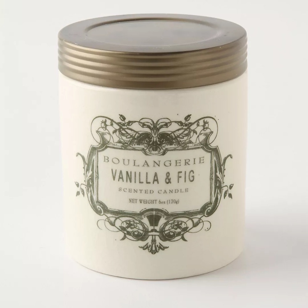 New Anthropologie Boulangerie Jar Candle - Vanilla Fig 6 oz / 170g - Picture 2 of 3